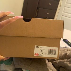 pink Uggs slippers, womens 9